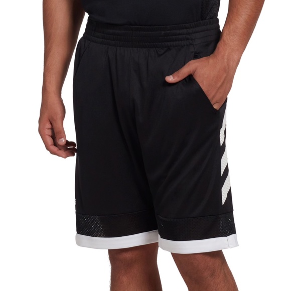 adidas 3 stripe basketball shorts